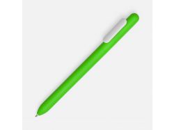 Ручка шариковая Swiper Soft Touch, зеленая с белым