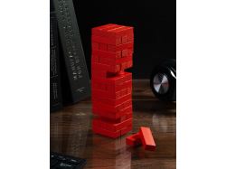 Игра «Деревянная башня мини», красная