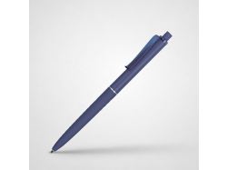 Ручка пластиковая soft-touch шариковая «Plane», синий