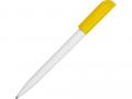 Ручка пластиковая шариковая «Миллениум Color CLP», белый/желтый