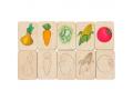 Карточки-раскраски Wood Games, овощи