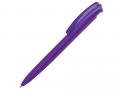 Ручка шариковая трехгранная UMA «TRINITY K transparent GUM», soft-touch, фиолетовый