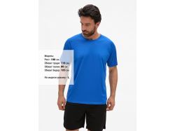 Футболка унисекс Sporty 140, ярко-синяя