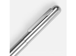 Ручка шариковая Scribo, серо-стальная