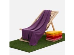 Флисовый плед Warm&Peace, фиолетовый