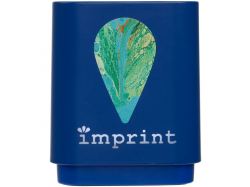 Беспроводная колонка с подсветкой гравировки Glim, синяя