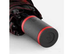 Зонт складной AOC Mini с цветными спицами, красный