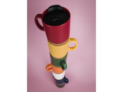 Кружка с пробковой подставкой Corky Walk, белая