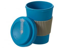 Термокружка "Muffin" из натуральных волокон, голубой