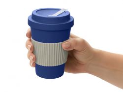 Термокружка "Muffin" из натуральных волокон, темно-синий