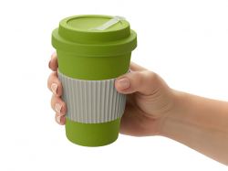 Термокружка "Muffin" из натуральных волокон, зеленое яблоко