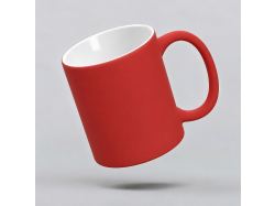 Кружка с покрытием soft-touch «Barrel of a Gum», красный