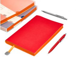 Ежедневник А5 недатированный «Mercury», красный