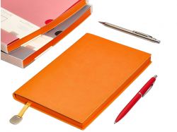 Ежедневник А5 недатированный «Mercury», оранжевый