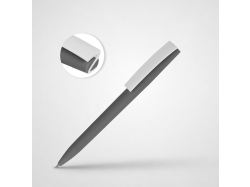 Ручка пластиковая soft-touch шариковая «Zorro», серый/белый