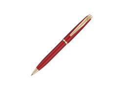 Ручка шариковая Pierre Cardin коллекция «ГАММА КЛАССИКА (GAMME CLASSIC)». Корпус - латунь с лакированным покрытием. Отделка и детали дизайна - сталь с позолотой. Цвет - красный. Упаковка E.