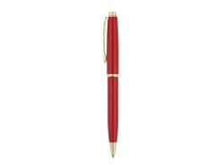 Ручка шариковая Pierre Cardin коллекция «ГАММА КЛАССИКА (GAMME CLASSIC)». Корпус - латунь с лакированным покрытием. Отделка и детали дизайна - сталь с позолотой. Цвет - красный. Упаковка E.