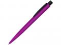 Ручка шариковая металлическая «LUMOS M» soft-touch, розовый/черный