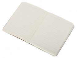 Блокнот A6 Stitch в линейку, черный