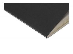 Блокнот A6 Stitch в линейку, черный