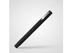 Ручка шариковая пластиковая "Quadro Soft", квадратный корпус с покрытием софт-тач, черный