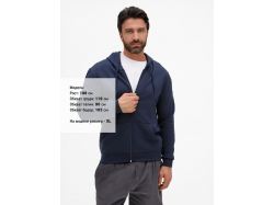 Толстовка унисекс Stone, темно-синяя