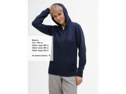 Толстовка унисекс Stone, темно-синяя