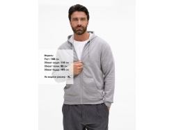 Толстовка унисекс Stone, серый меланж