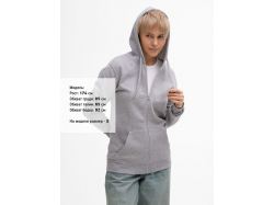 Толстовка унисекс Stone, серый меланж