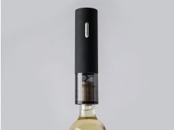 Электрический штопор Corkoff для винных бутылок с покрытием софт тач, черный