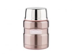 Термос из нерж. стали с ложкой тм THERMOS SK3000 Pink 0,47L, розовый