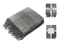 Плед акриловый Gaufre, серый