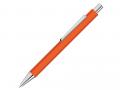 Ручка шариковая металлическая «Pyra» soft-touch с зеркальной гравировкой, оранжевый
