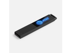 Флешка markBright Black с синей подсветкой, 32 Гб