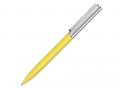 Ручка металлическая шариковая «Bright GUM» soft-touch с зеркальной гравировкой, желтый
