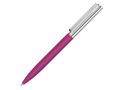 Ручка металлическая шариковая «Bright GUM» soft-touch с зеркальной гравировкой, розовый