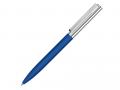 Ручка металлическая шариковая «Bright GUM» soft-touch с зеркальной гравировкой, средне-синий