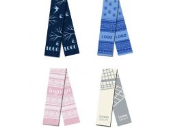 Шарф на заказ Tricksy Classic Fint, M, полушерсть