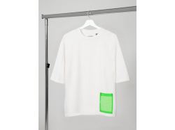 Футболка оверсайз унисекс Kosmos 2.0, кремовая