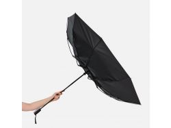 Зонт складной Fiber, черный