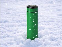 Термос «Confident» с покрытием soft-touch 420мл, зеленый