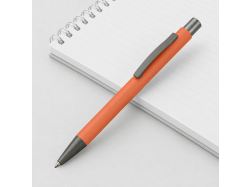 Ручка металлическая soft touch шариковая «Tender», коралловый