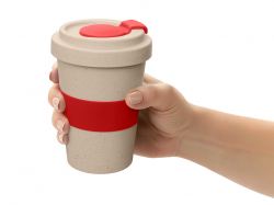 Стакан из пшеничного волокна «Flava», красный