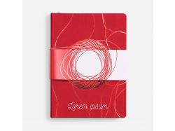 Ежедневник Cortado, недатированный, красный