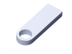USB 3.0-флешка на 128 Гб с мини чипом и круглым отверстием, белый