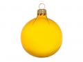 Стеклянный шар желтый полупрозрачный, заготовка шара 6 см, цвет 21