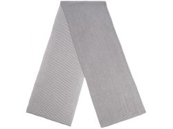 Шарф Nobilis, белый с серым
