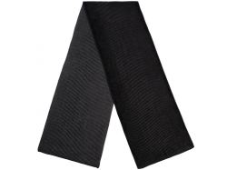 Шарф Nobilis, черный с серым меланжем