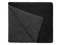 Шарф Nobilis, черный с серым меланжем