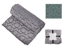 Светящийся в темноте плед Lattice черный